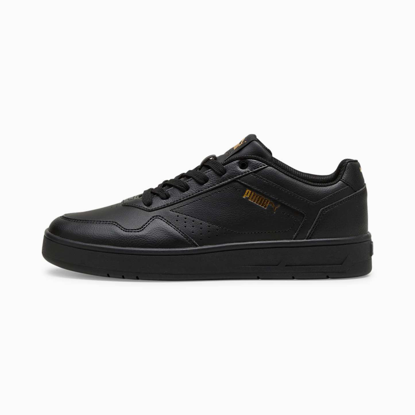 Court CLASSIC Ayakkabı - PUMA Black-PUMA Gold - 395018_02 - Görsel 1