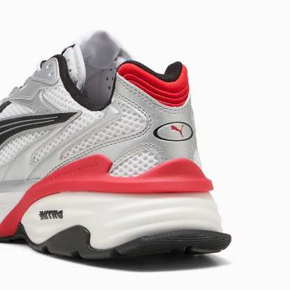 PUMA Fade UNISEX Ayakkabı - PUMA Silver-PUMA White-For All Time Red - 406203_12 - Görsel 5
