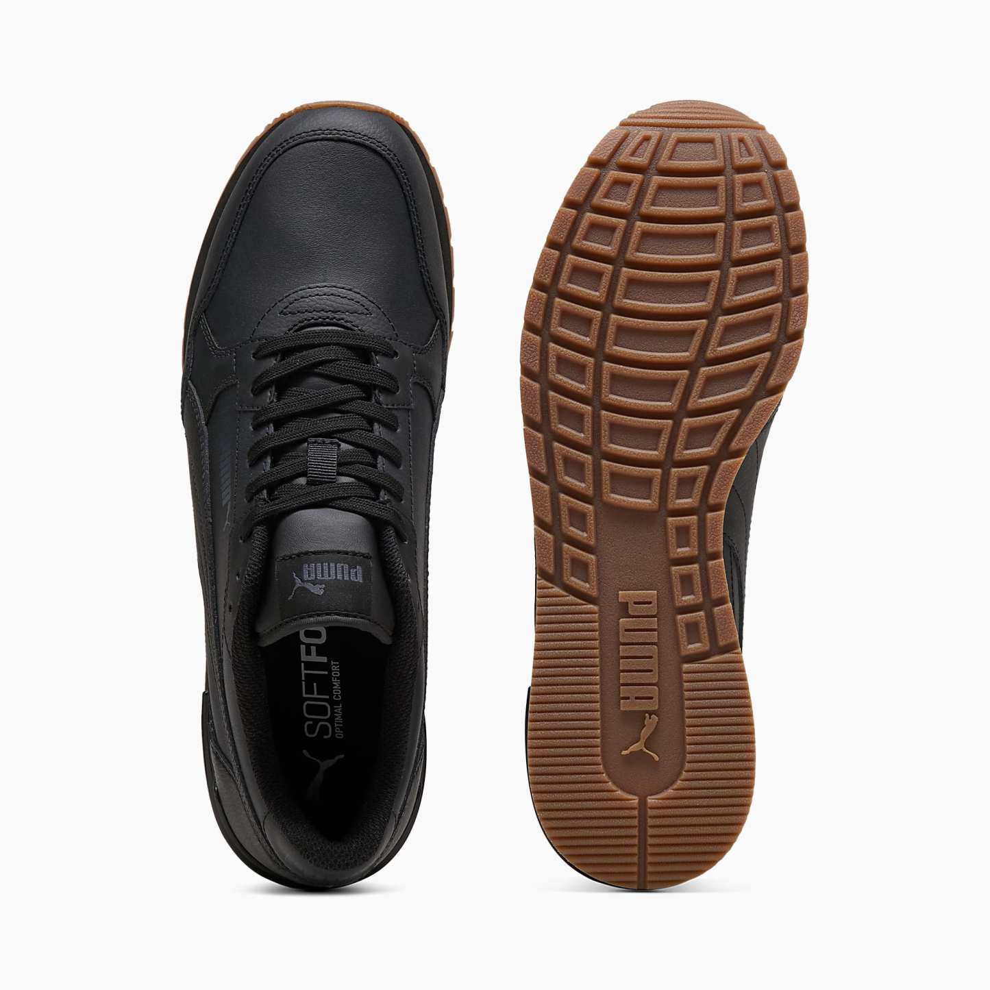 ST Runner v4 UNISEX Ayakkabı - PUMA Black-Strong Gray-Gum - 399068_12 - Görsel 4