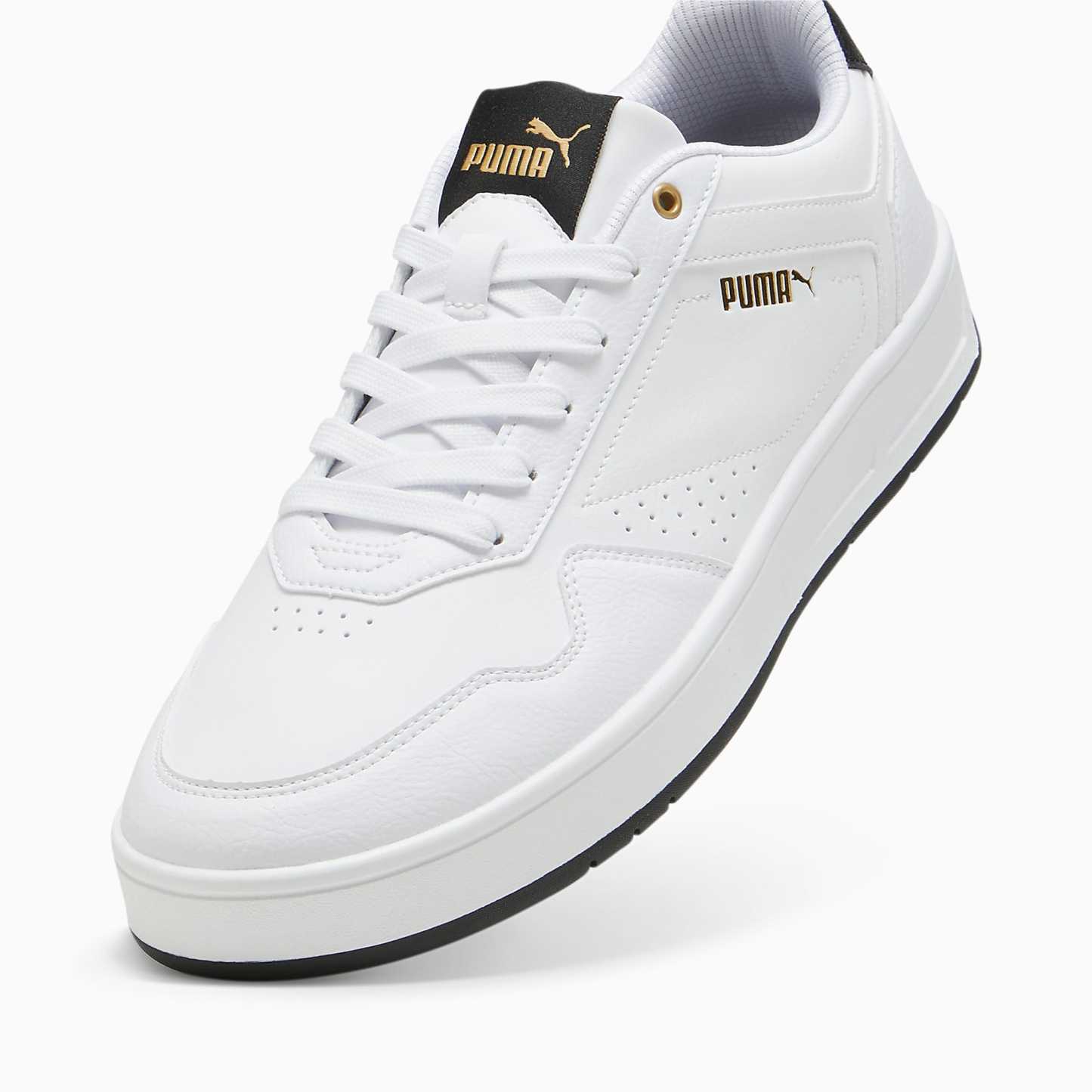 Court CLASSIC Ayakkabı - PUMA White-PUMA Black-PUMA Gold - 395018_07 - Görsel 6