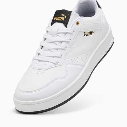 Court CLASSIC Ayakkabı - PUMA White-PUMA Black-PUMA Gold - 395018_07 - Görsel 6