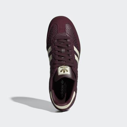 SAMBA OG YILAN DESENLİ AYAKKABI - Maroon / Cream White / Gold Metallic - IH3979 - Görsel 2