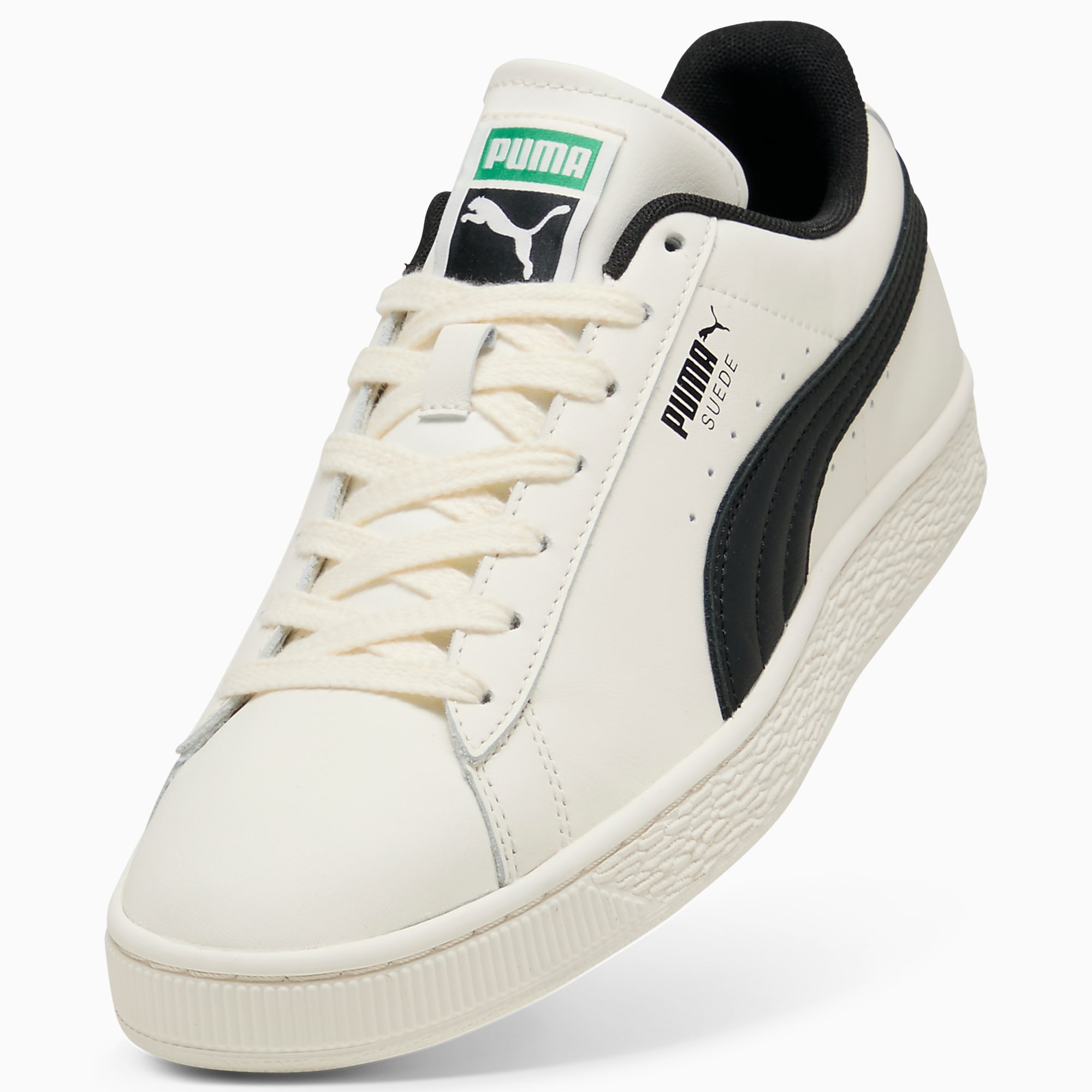 Suede UNISEX Ayakkabı - Warm White-PUMA Black - 408467_11 - Görsel 8