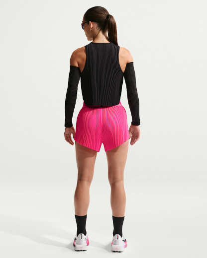 Nike AeroSwift Dri-FIT ADV Normal Belli 8 cm Slip Astarlı Kadın Koşu Şortu - Hyper Pink/Siyah