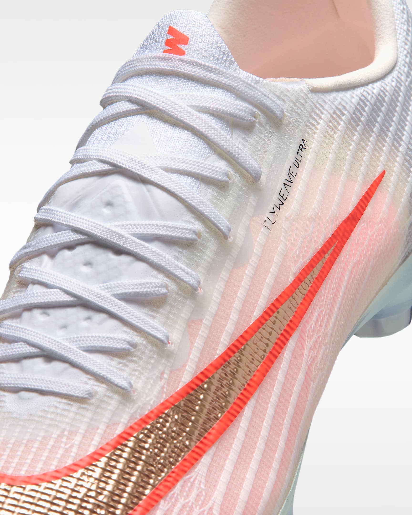 Nike Mercurial Superfly 11 Elite Düşük Bilekli Kuru Çim Zemin Kramponu - Beyaz/Bright Crimson/Blur
