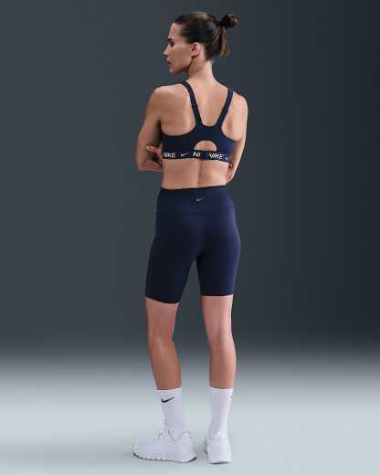 Nike Indy Yüksek Destekli Pedli Ayarlanabilir Kadın Spor Sütyeni - Midnight Navy