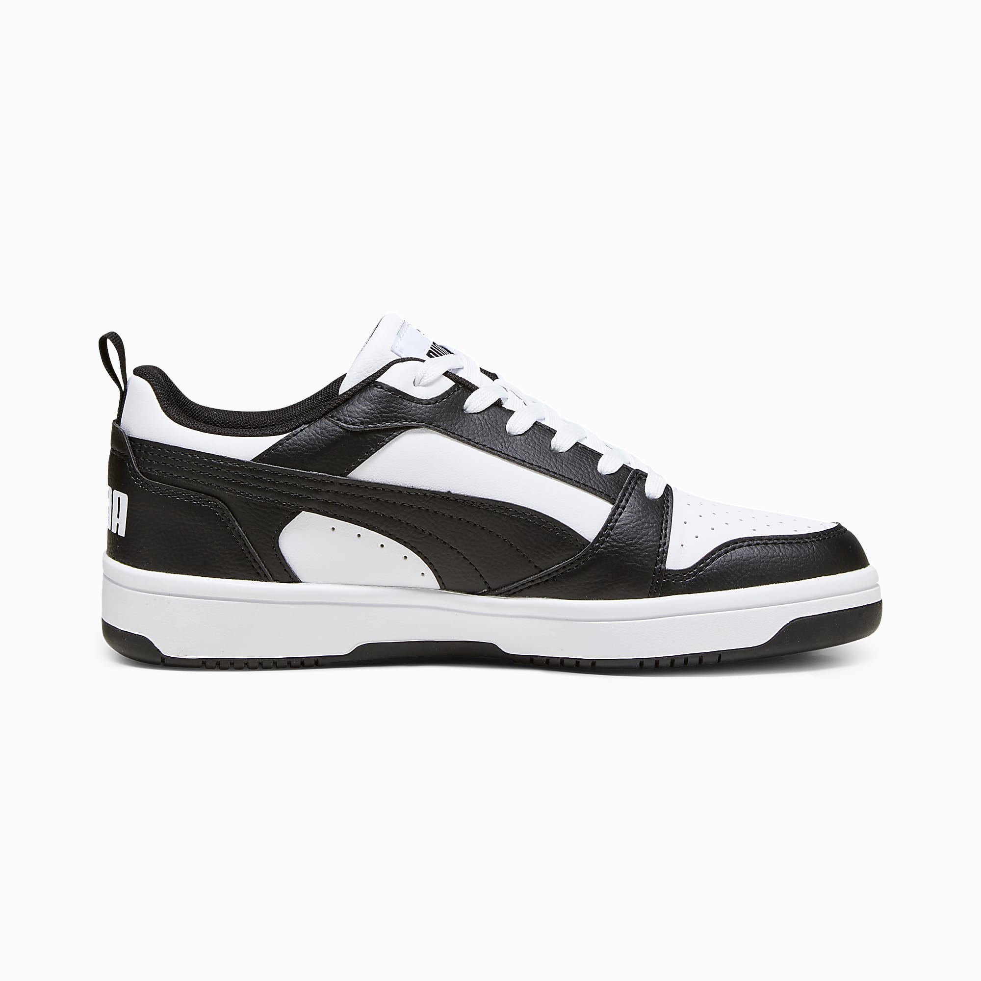 Rebound V6 Low UNISEX Ayakkabı - Puma White-Puma Black-Puma White - 406388_01 - Görsel 7