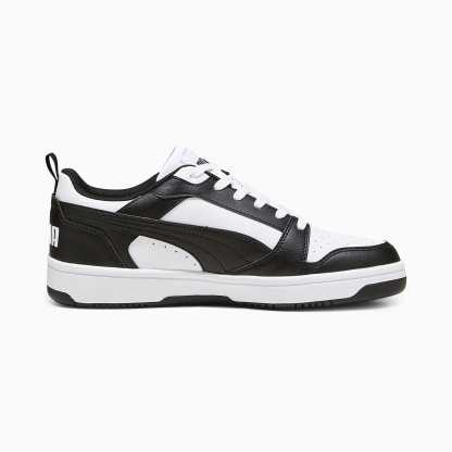 Rebound V6 Low UNISEX Ayakkabı - Puma White-Puma Black-Puma White - 406388_01 - Görsel 7