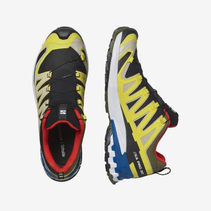 Salomon XA PRO 3D V9 GORE-TEX Erkek Outdoor Ayakkabı Alloy L49199100 - Siyah Sarı - L47119000 - image 2