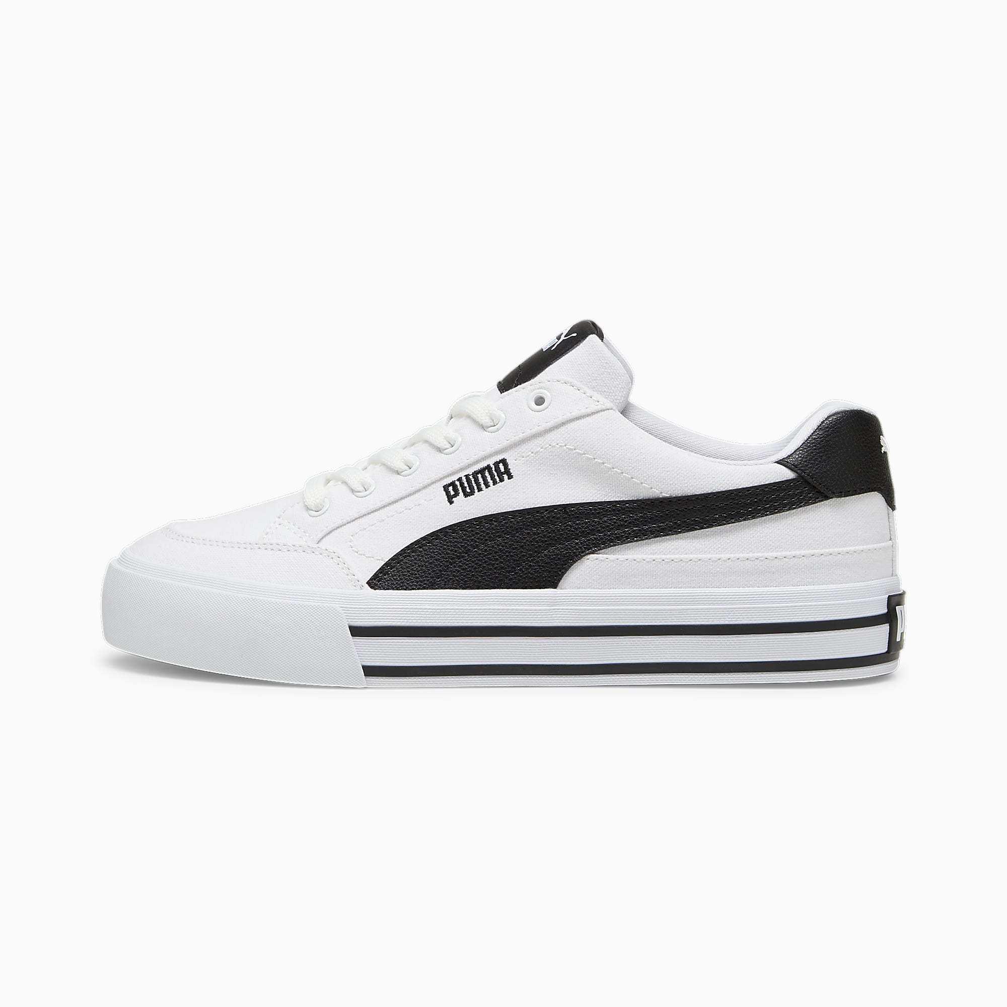 Court CLASSIC VULCANISED FORMSTRIP UNISEX Ayakkabı - Puma White-Puma Black - 396353_02 - Görsel 1