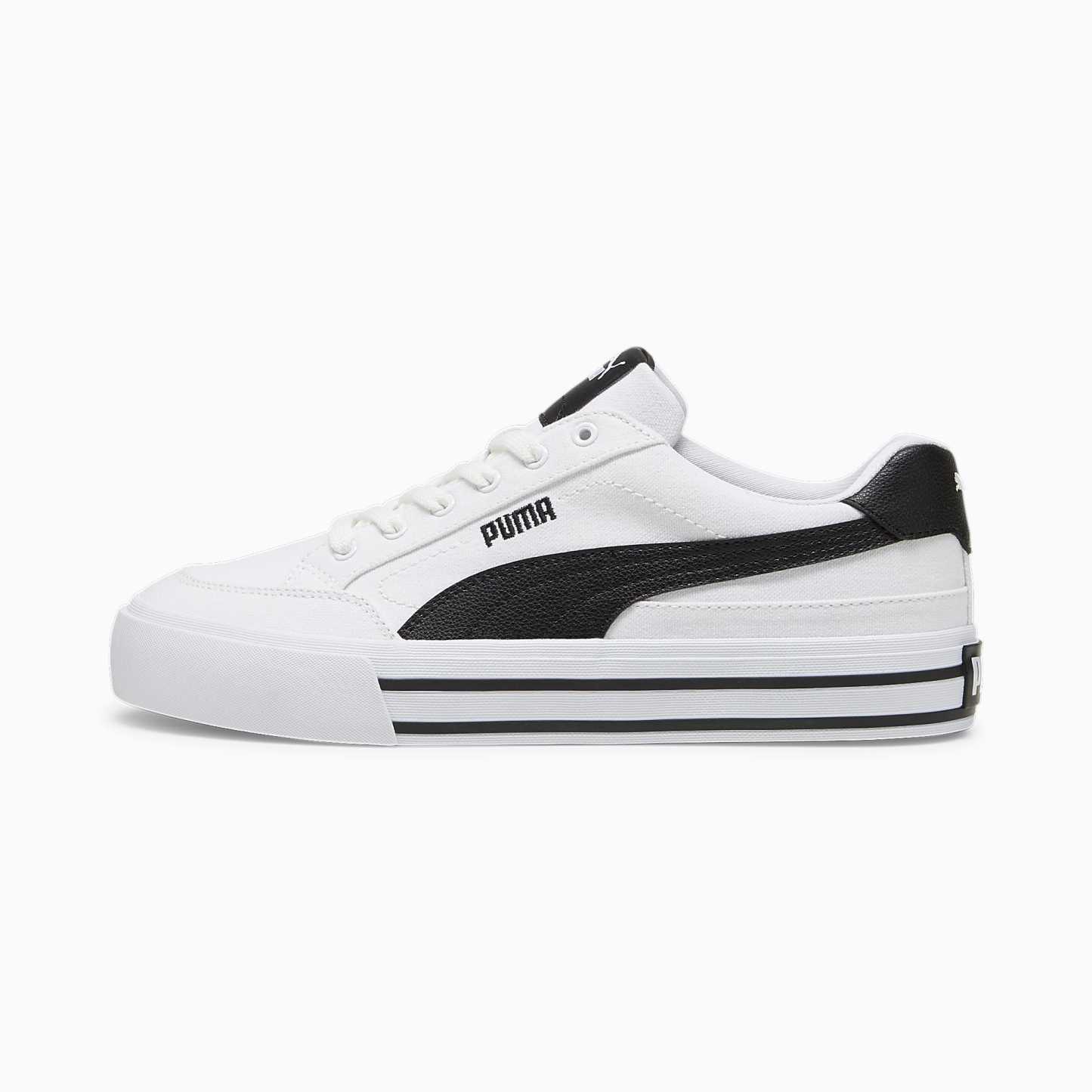 Court CLASSIC VULCANISED FORMSTRIP UNISEX Ayakkabı - Puma White-Puma Black - 396353_02 - Görsel 1