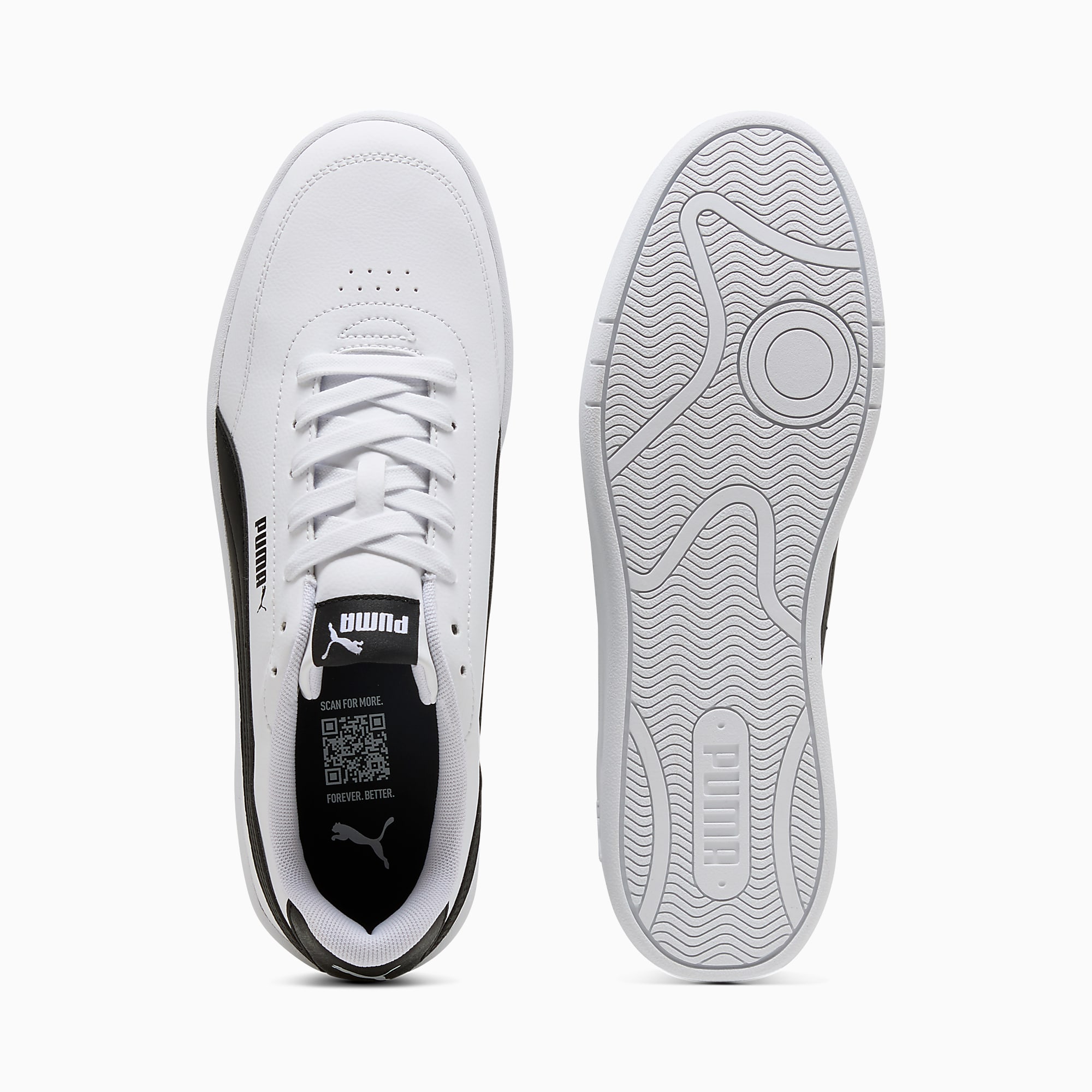 Court CLASSIC Clean UNISEX Ayakkabı - Puma White-Puma Black - 402223_01 - Görsel 4
