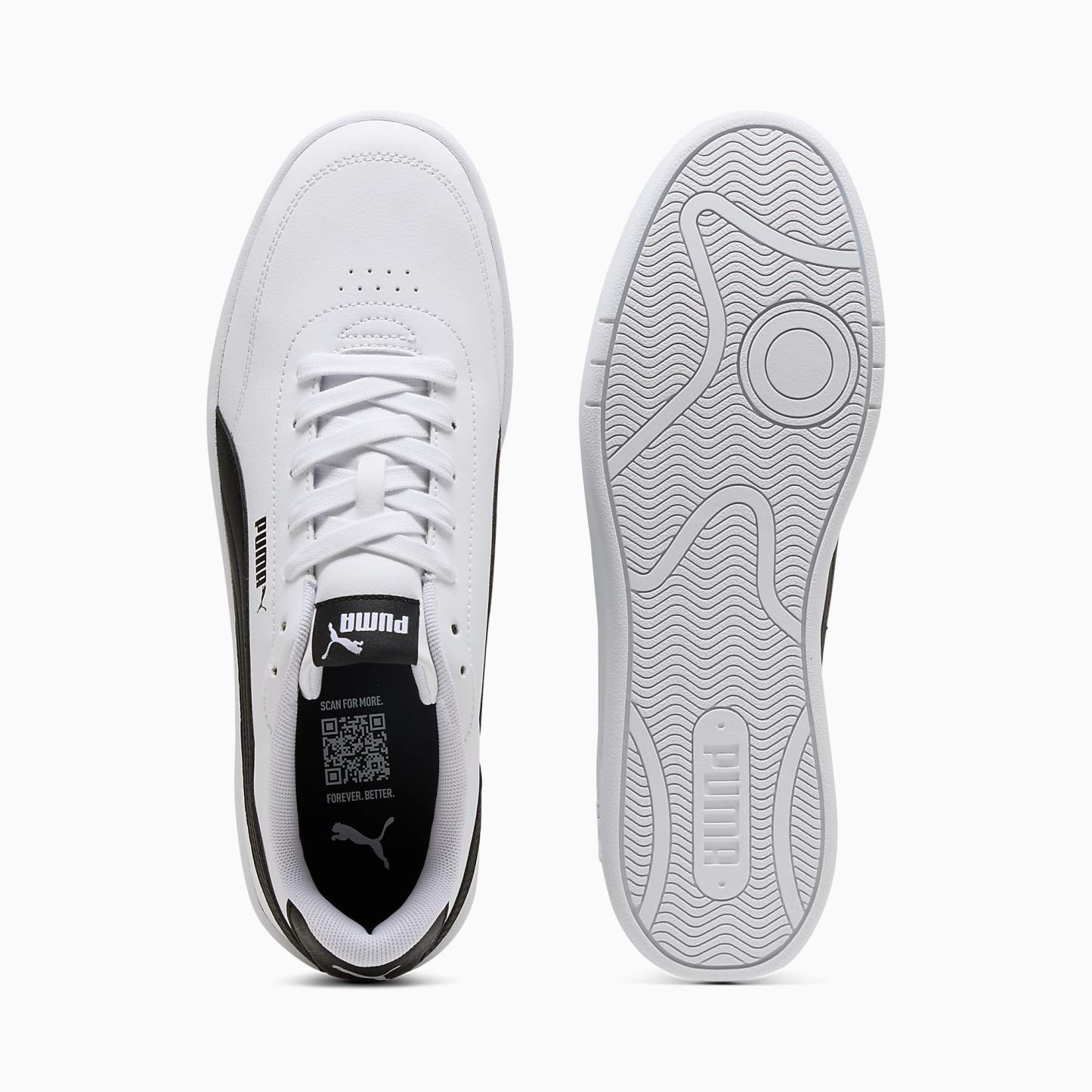 Court CLASSIC Clean UNISEX Ayakkabı - Puma White-Puma Black - 402223_01 - Görsel 4
