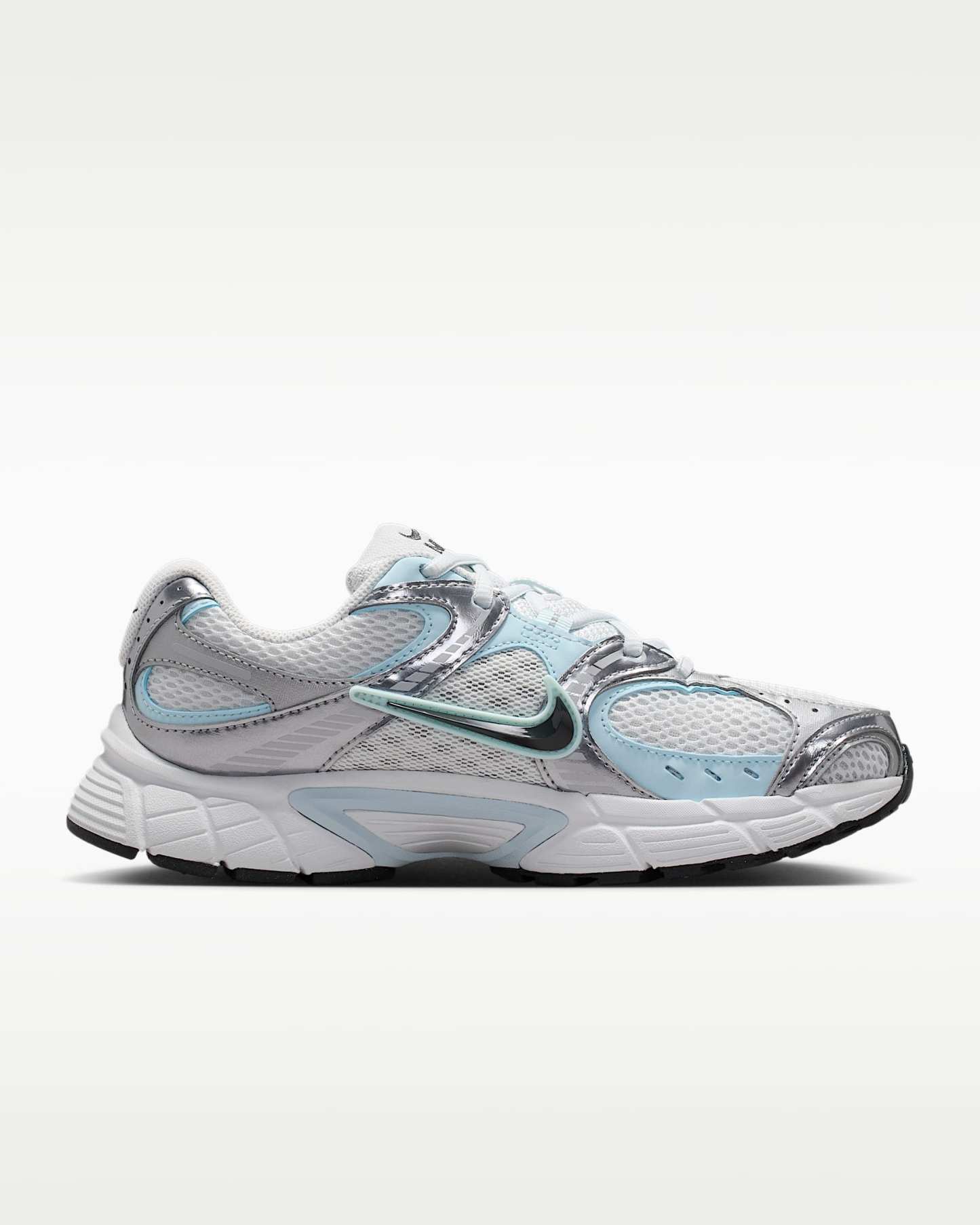 Nike V5 RNR Yansıtıcı Tasarım Vurgulu Kadın Ayakkabısı - Grey Fog/Off White/Glacier Blue/Anthracite