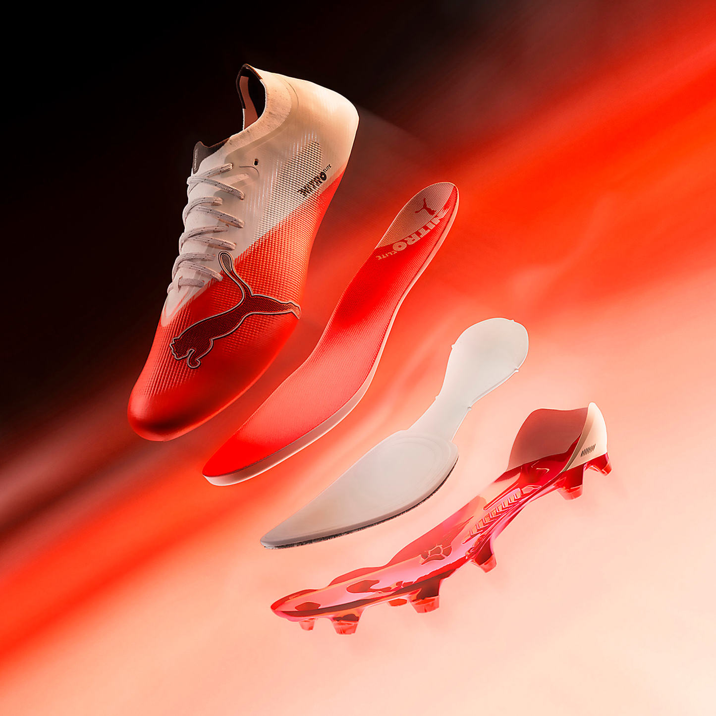 ULTRA NITRO™ 7 ULTIMATE FG UNISEX Krampon - Ultra Red-PUMA Black-PUMA White - 109225_01 - Görsel 10