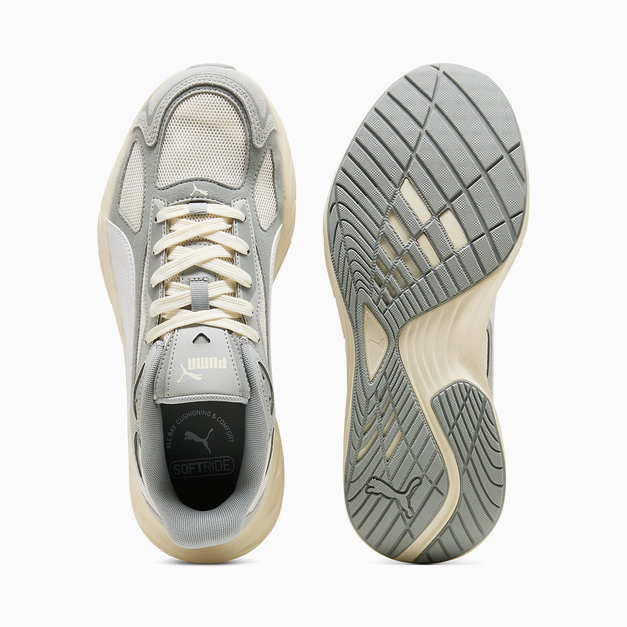 HYPNOTIC 2 UNISEX Ayakkabı - Frosted Ivory-PUMA White-Cool Mid Gray - 404714_03 - Görsel 4