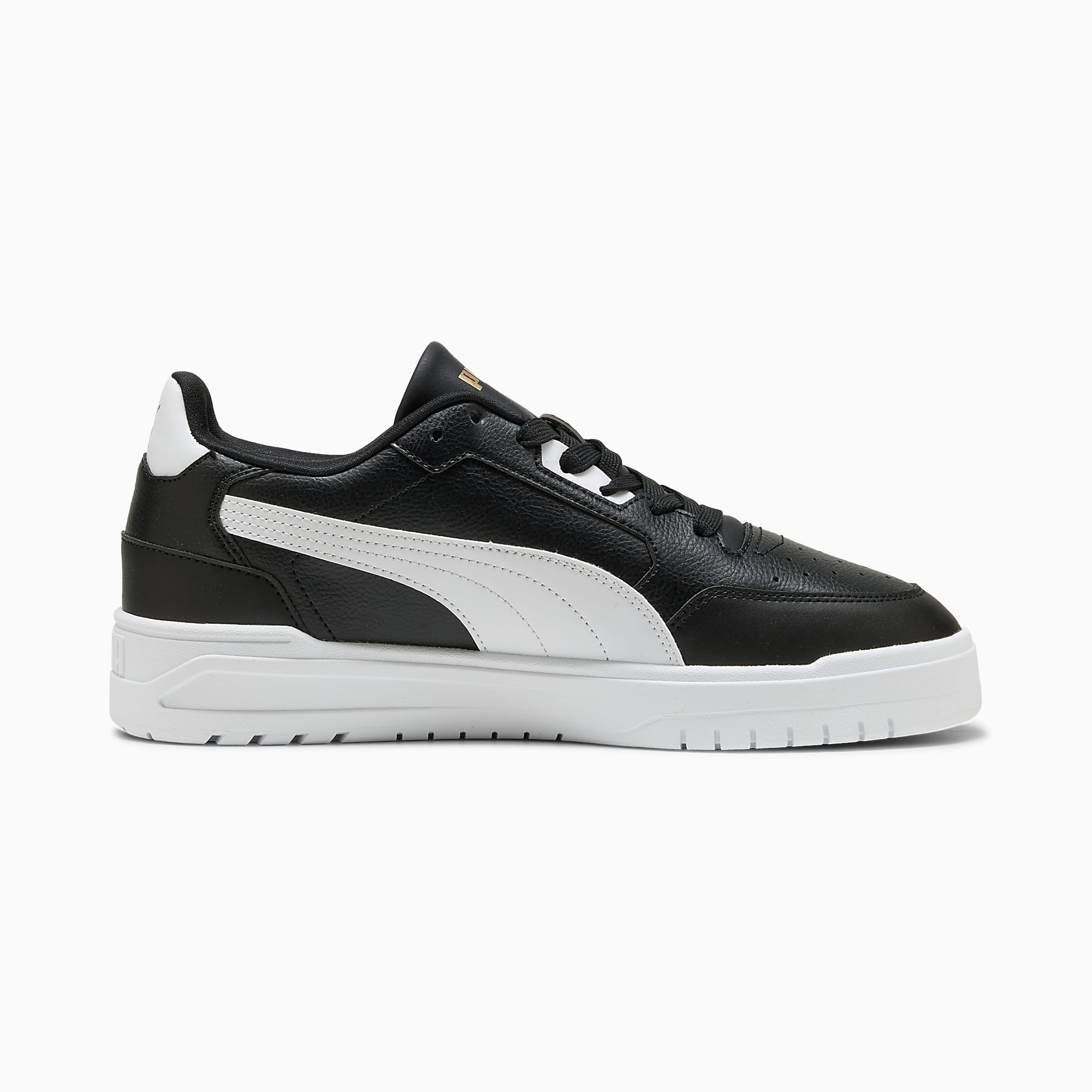 Shuffle Downtown UNISEX Ayakkabı - PUMA Black-PUMA White-PUMA Gold - 402596_07 - Görsel 5