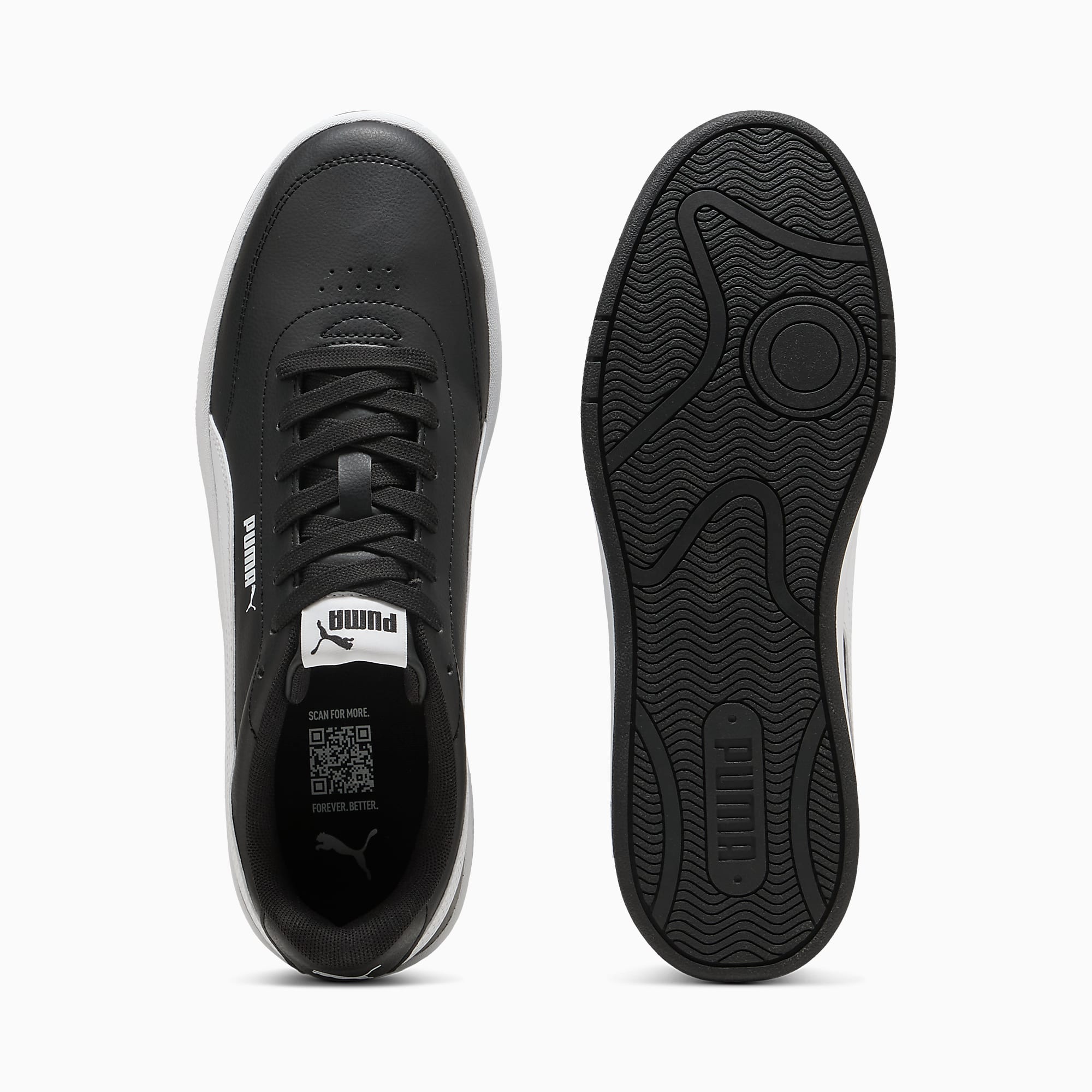 Court CLASSIC Clean UNISEX Ayakkabı - Puma Black-Puma White - 402223_14 - Görsel 4