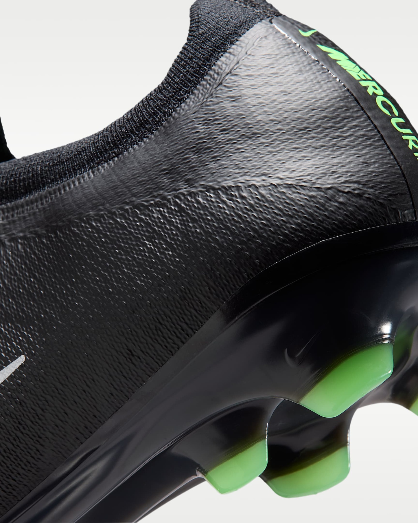 Nike Mercurial Vapor 17 Elite Düşük Bilekli Kuru Çim Zemin Kramponu - Siyah/Siyah/Illusion Green