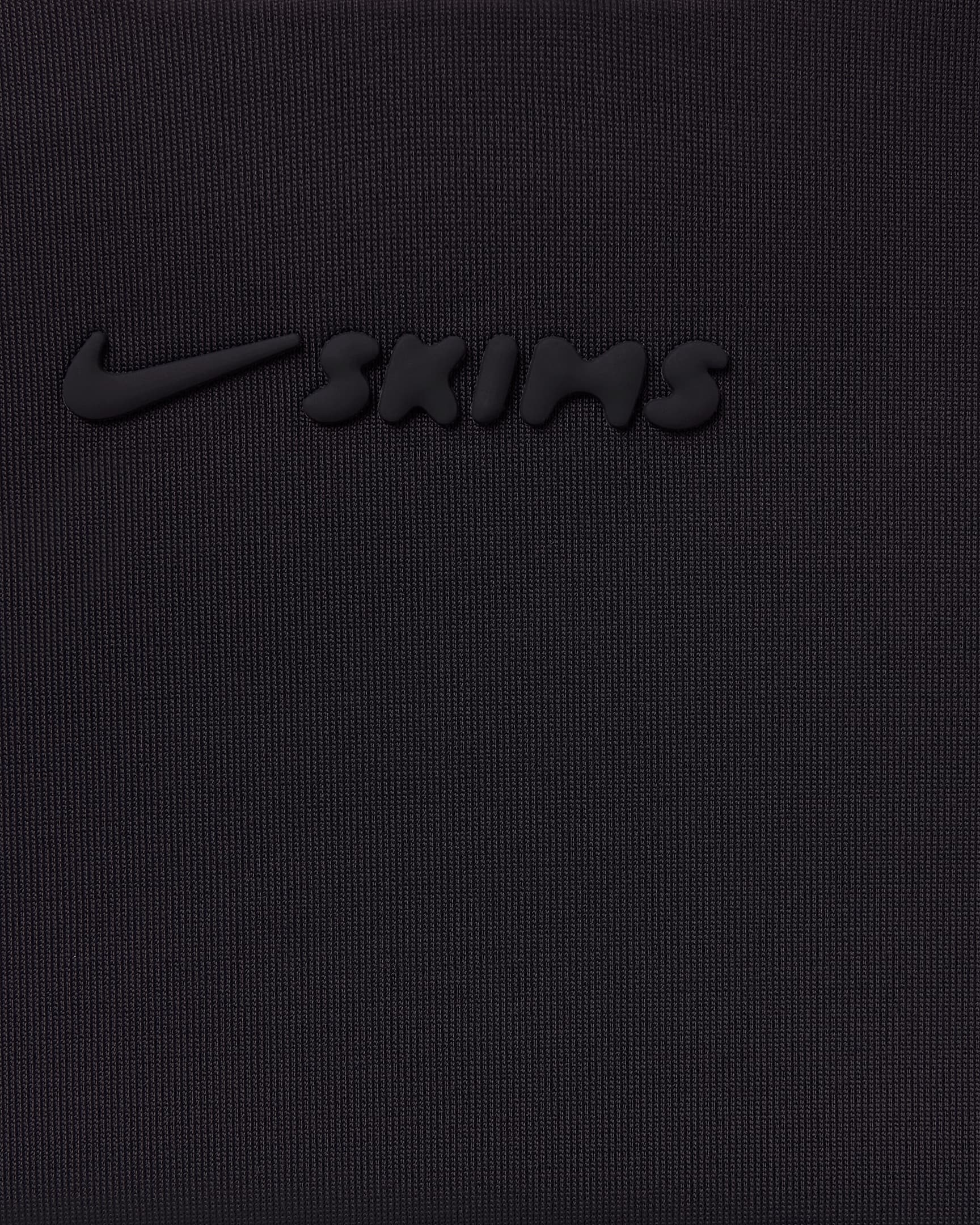 NikeSKIMS Satin Shine Yüksek Belli Dikişsiz 66 cm Kadın Taytı - NSKM Obsidian/NSKM Obsidian