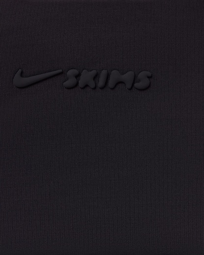 NikeSKIMS Satin Shine Yüksek Belli Dikişsiz 66 cm Kadın Taytı - NSKM Obsidian/NSKM Obsidian