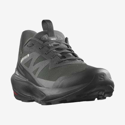 Salomon Elixir Activ Gore-Tex Erkek Outdoor Ayakkabı - Siyah - Siyah - L47456100 - image 5