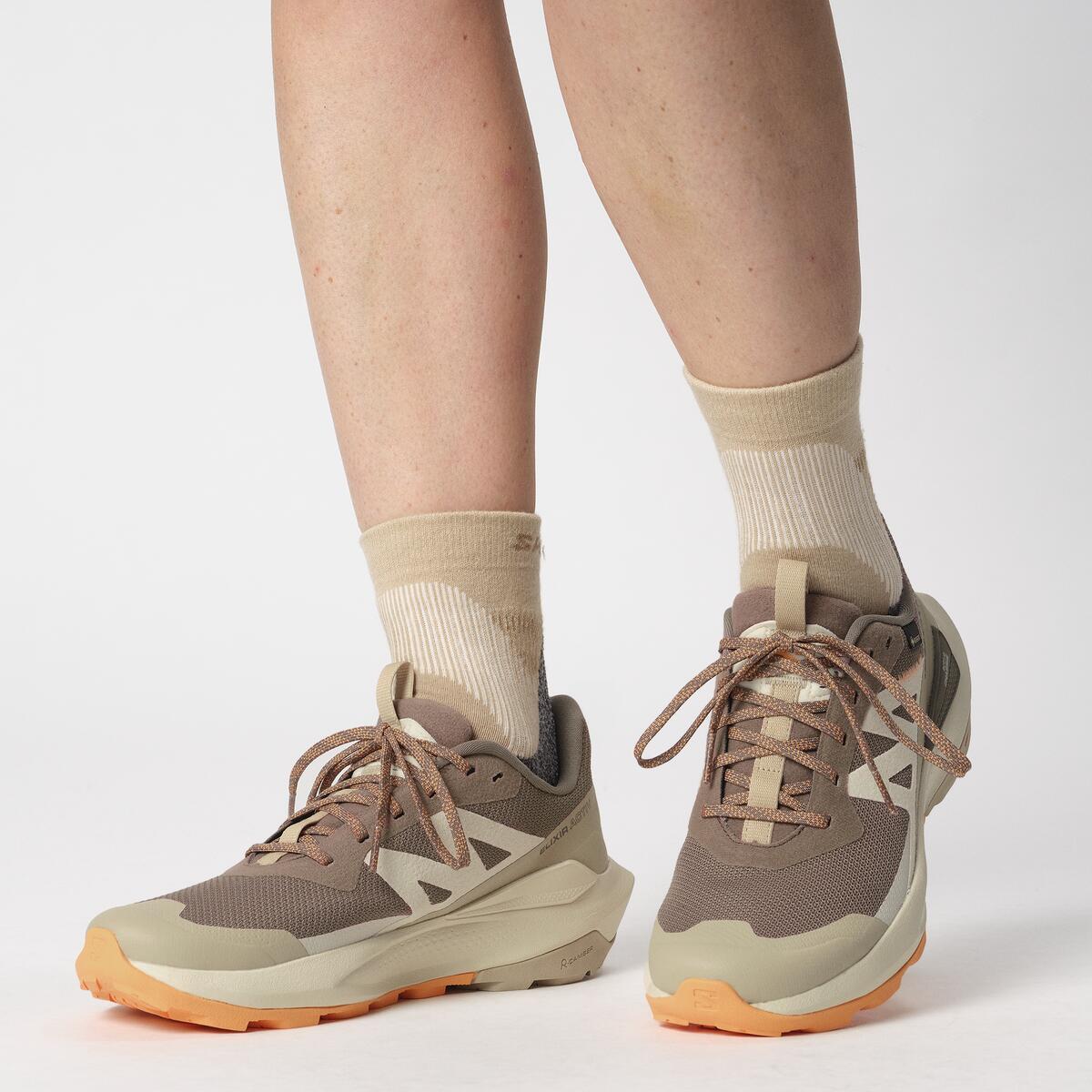 Salomon Elixir Activ Gore-Tex Kadın Outdoor Ayakkabı - Gri - Kahve - L47456400 - image 8