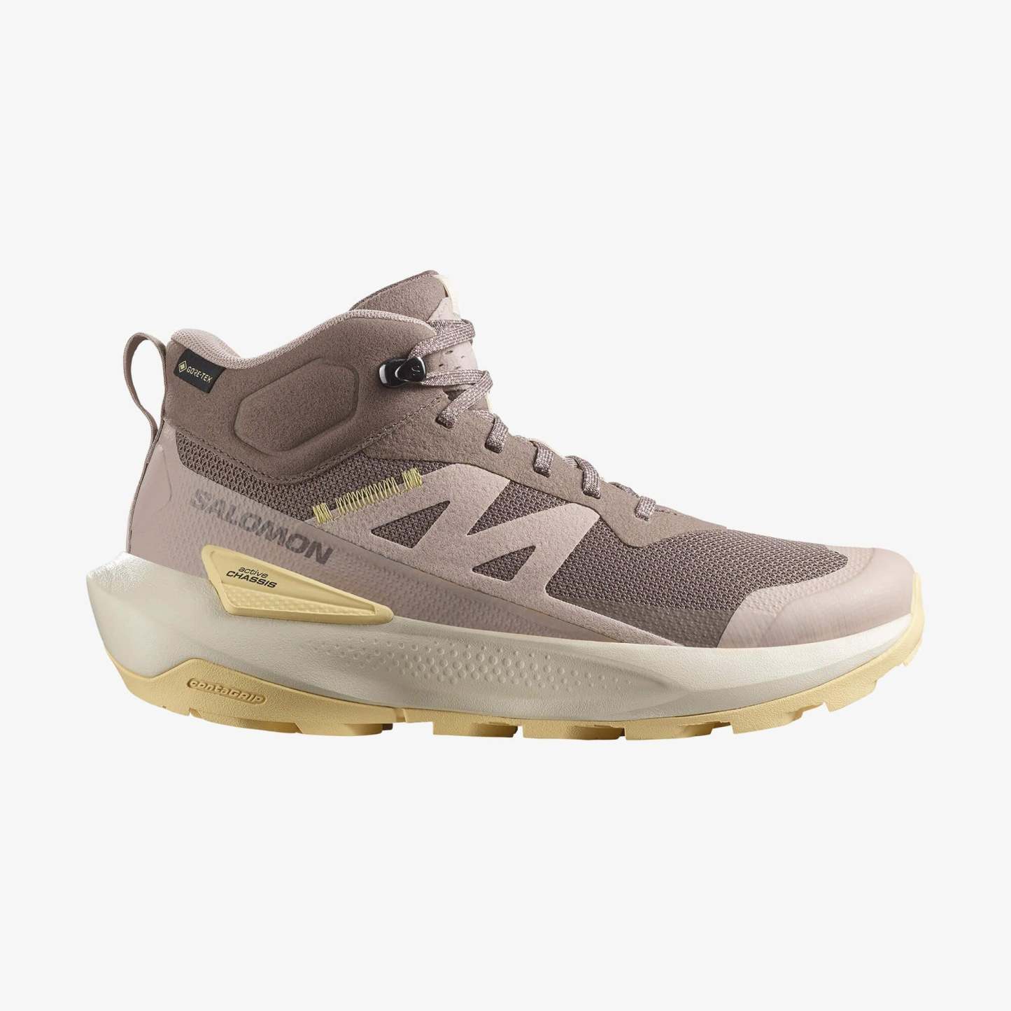 Salomon Elixir Activ Mid Gore-Tex Kadın Outdoor Botu - Kahve - Iron - L47760600 - image 1