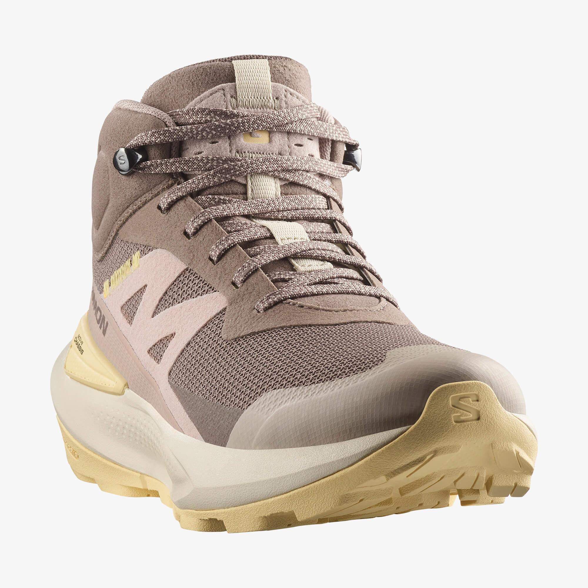 Salomon Elixir Activ Mid Gore-Tex Kadın Outdoor Botu - Kahve - Iron - L47760600 - image 4