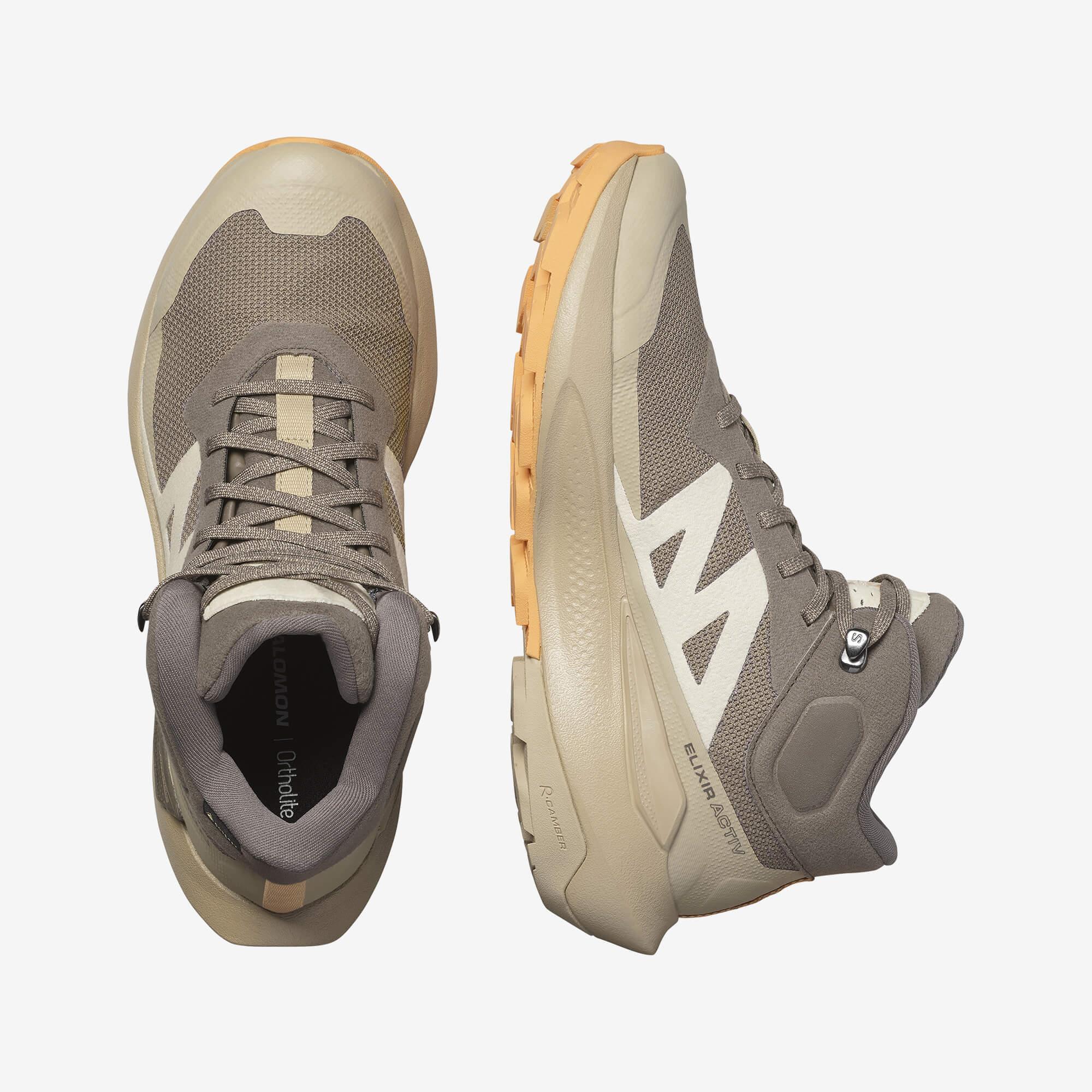 Salomon ELIXIR ACTIV MID GORE-TEX Kadın Outdoor Botu Iron L47760600 - Kahve - L47457200 - image 2