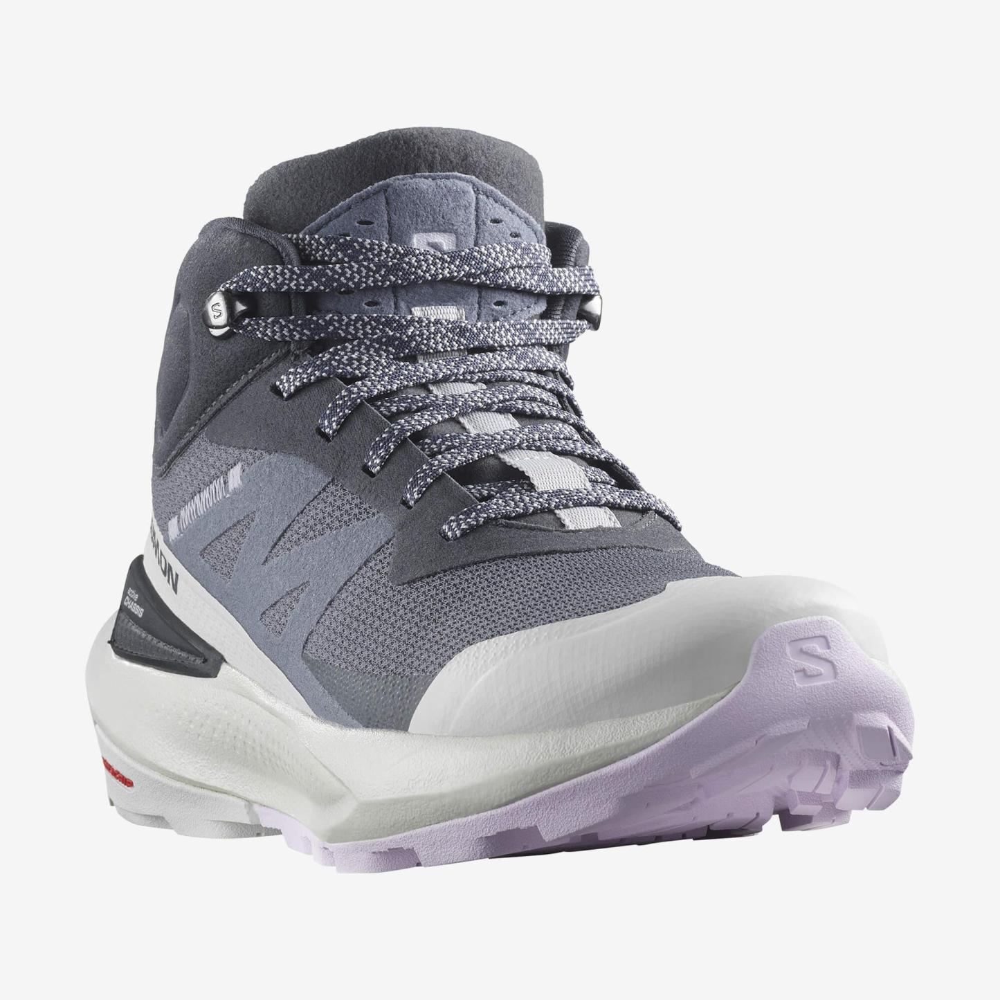 Salomon ELIXIR ACTIV MID GORE-TEX Kadın Outdoor Botu Iron L47760600 - Lacivert - L47457400 - image 6