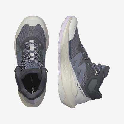 Salomon Elixir Activ Mid Gore-Tex Kadın Outdoor Botu - Kahve - Lacivert - L47457400 - image 2