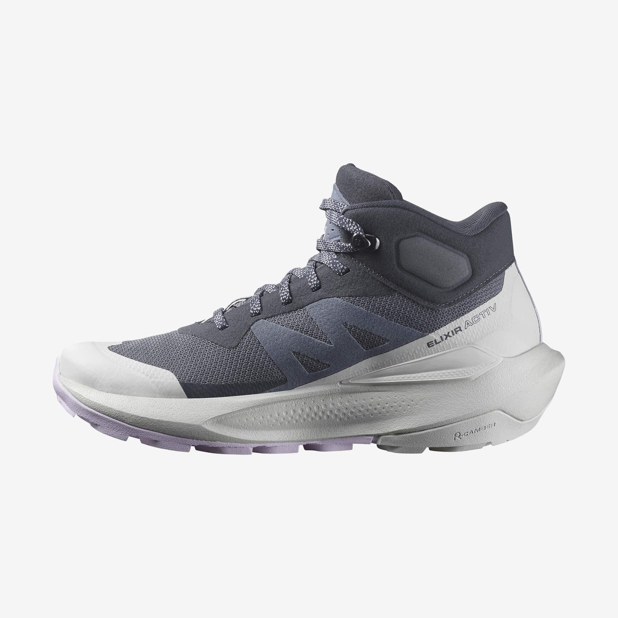 Salomon Elixir Activ Mid Gore-Tex Kadın Outdoor Botu - Kahve - Lacivert - L47457400 - image 3