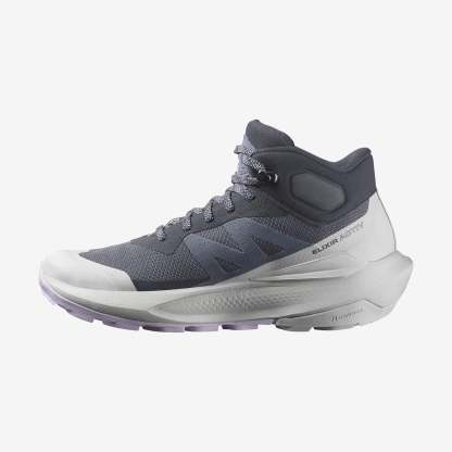 Salomon Elixir Activ Mid Gore-Tex Kadın Outdoor Botu - Kahve - Lacivert - L47457400 - image 3