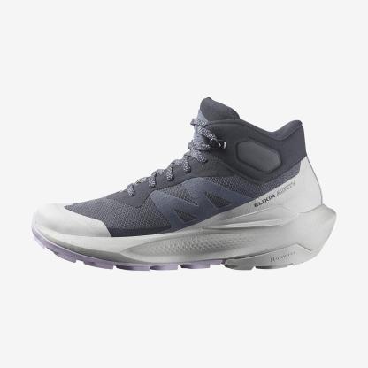 Salomon ELIXIR ACTIV MID GORE-TEX Kadın Outdoor Botu Iron L47760600 - Lacivert - L47457400 - image 3