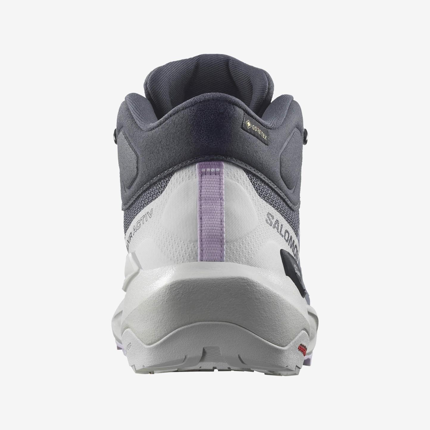 Salomon ELIXIR ACTIV MID GORE-TEX Kadın Outdoor Botu Iron L47760600 - Lacivert - L47457400 - image 5