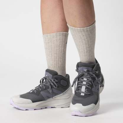 Salomon ELIXIR ACTIV MID GORE-TEX Kadın Outdoor Botu Iron L47760600 - Lacivert - L47457400 - image 7