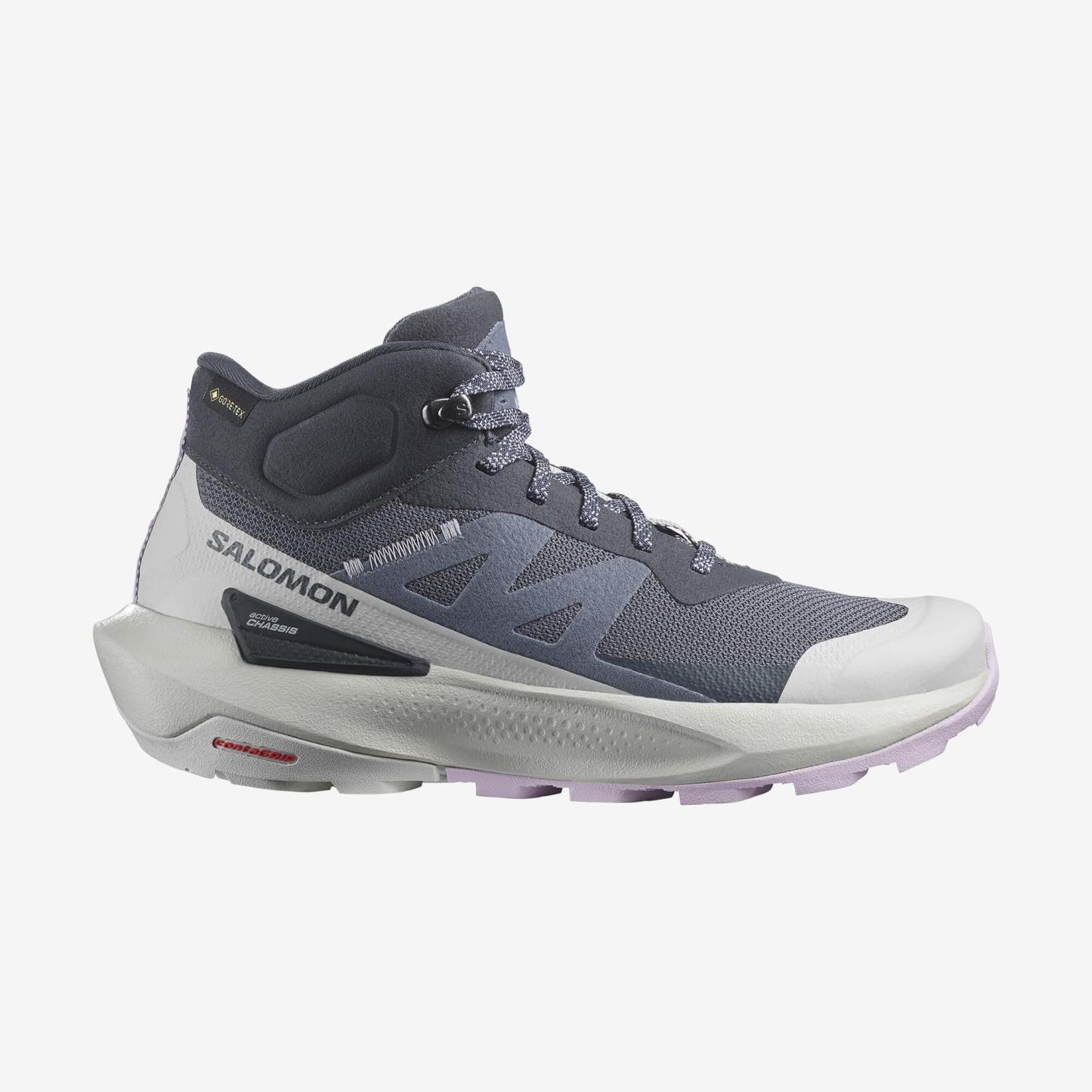 Salomon ELIXIR ACTIV MID GORE-TEX Kadın Outdoor Botu Iron L47760600 - Lacivert - L47457400 - image 1