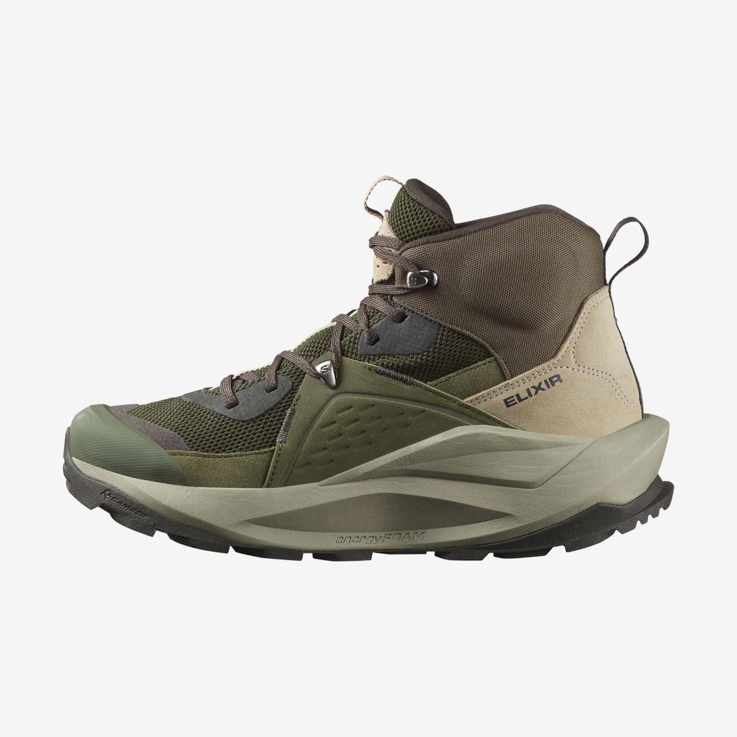 Salomon Elixir Mid Gore-Tex Erkek Outdoor Botu - Haki Yeşil - Haki Yeşil - L47697800 - image 3
