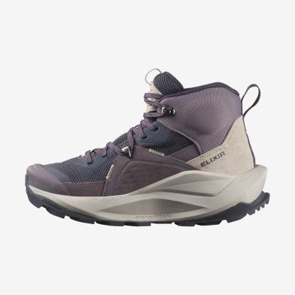 Salomon Elixir Mid Gore-Tex Kadın Outdoor Botu - Lacivert - Lacivert - L47576800 - image 3