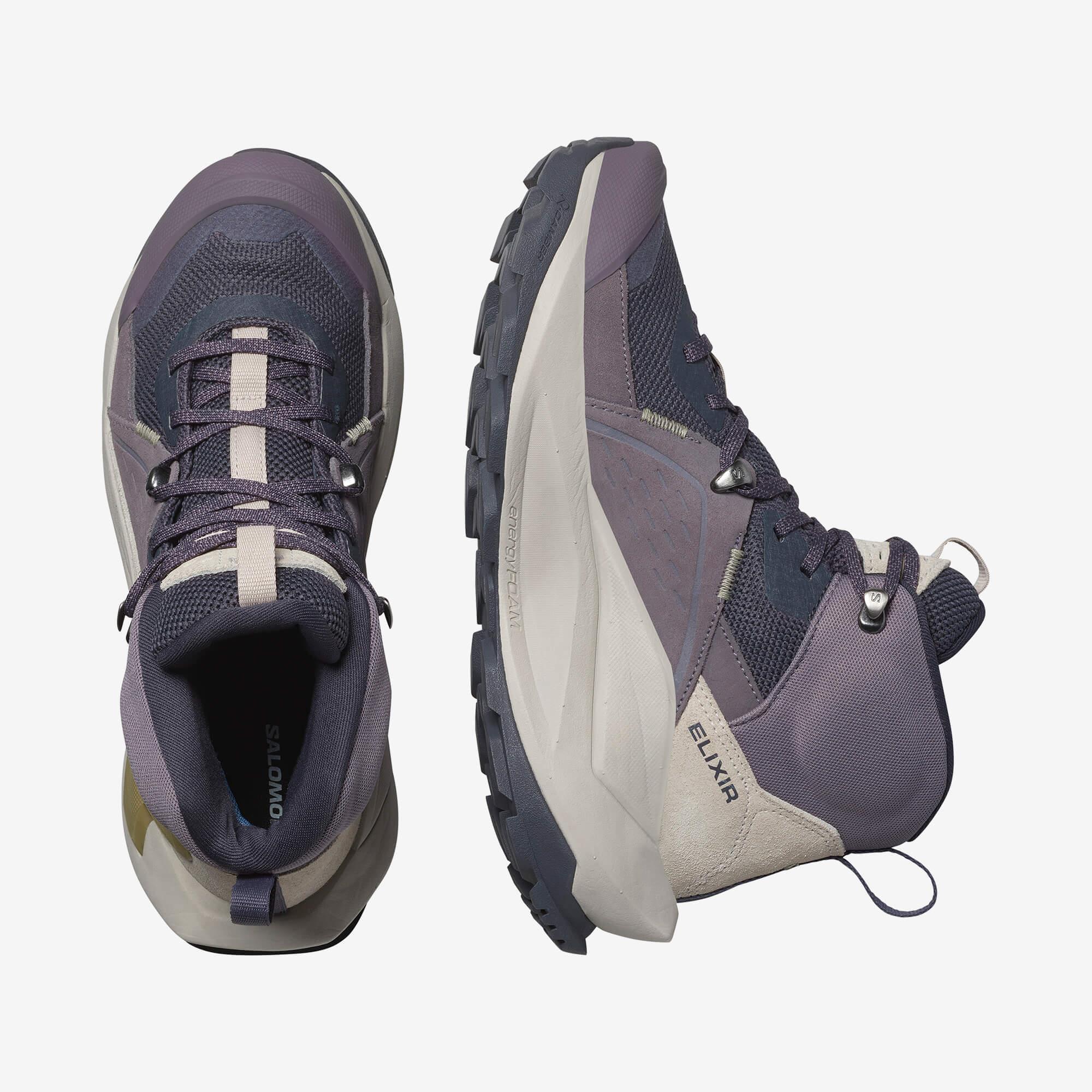 Salomon Elixir Mid Gore-Tex Kadın Outdoor Botu - Lacivert - Lacivert - L47576800 - image 2