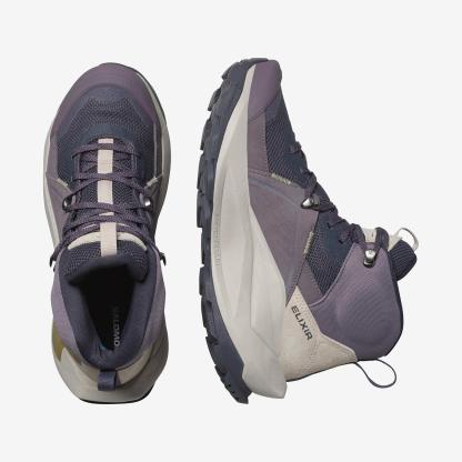 Salomon Elixir Mid Gore-Tex Kadın Outdoor Botu - Lacivert - Lacivert - L47576800 - image 2
