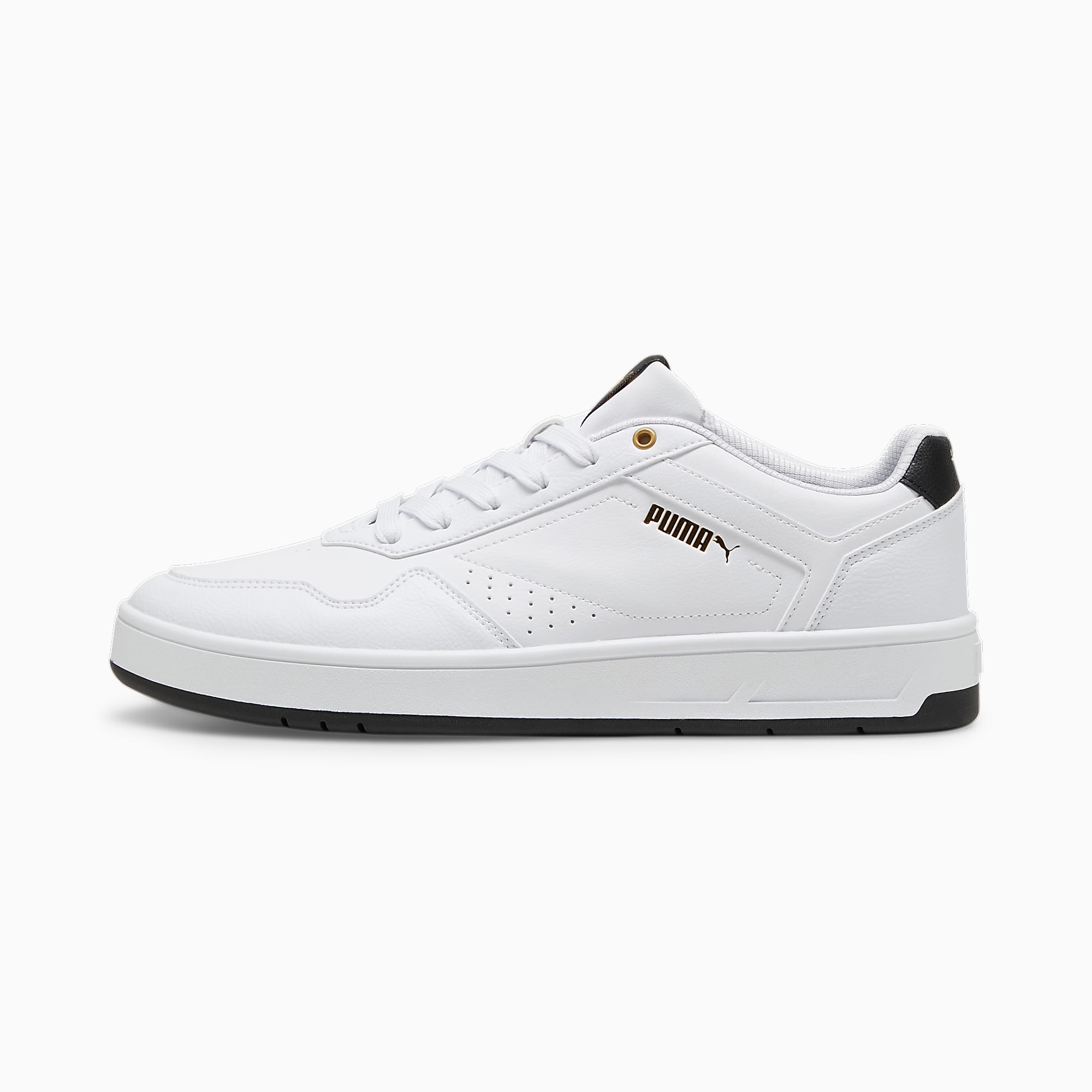 Court CLASSIC Ayakkabı - PUMA White-PUMA Black-PUMA Gold - 395018_07 - Görsel 1