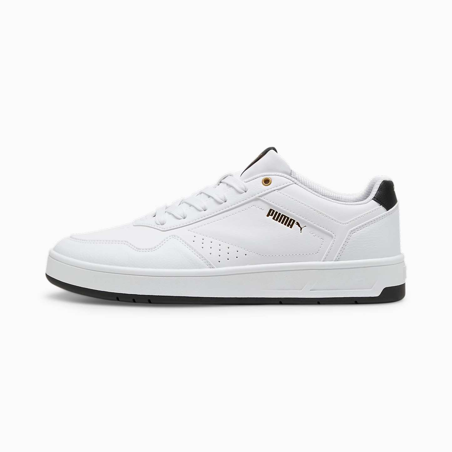 Court CLASSIC Ayakkabı - PUMA White-PUMA Black-PUMA Gold - 395018_07 - Görsel 1