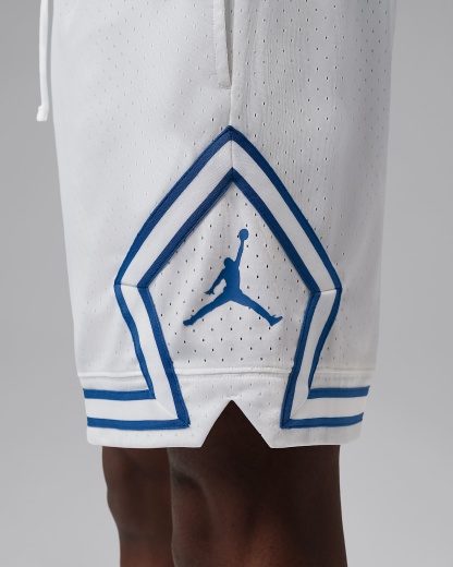 Jordan Sport Dri-FIT 18 cm Mesh Diamond Erkek Şortu - Beyaz/True Blue/True Blue