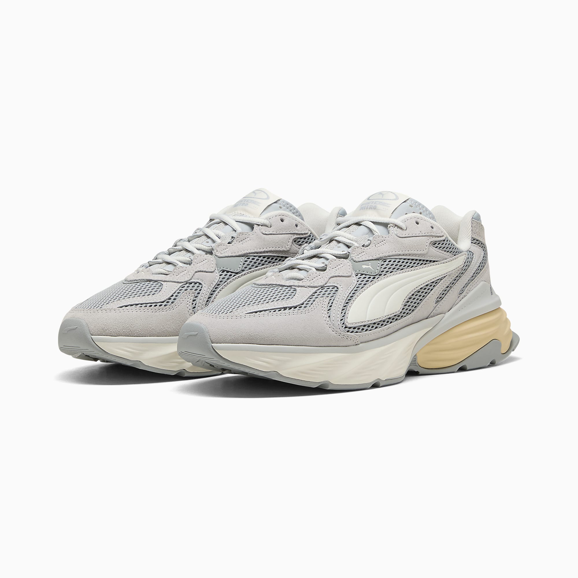 PUMA Fade UNISEX Ayakkabı - Cool Light Gray-Warm White - 406202_05 - Görsel 4