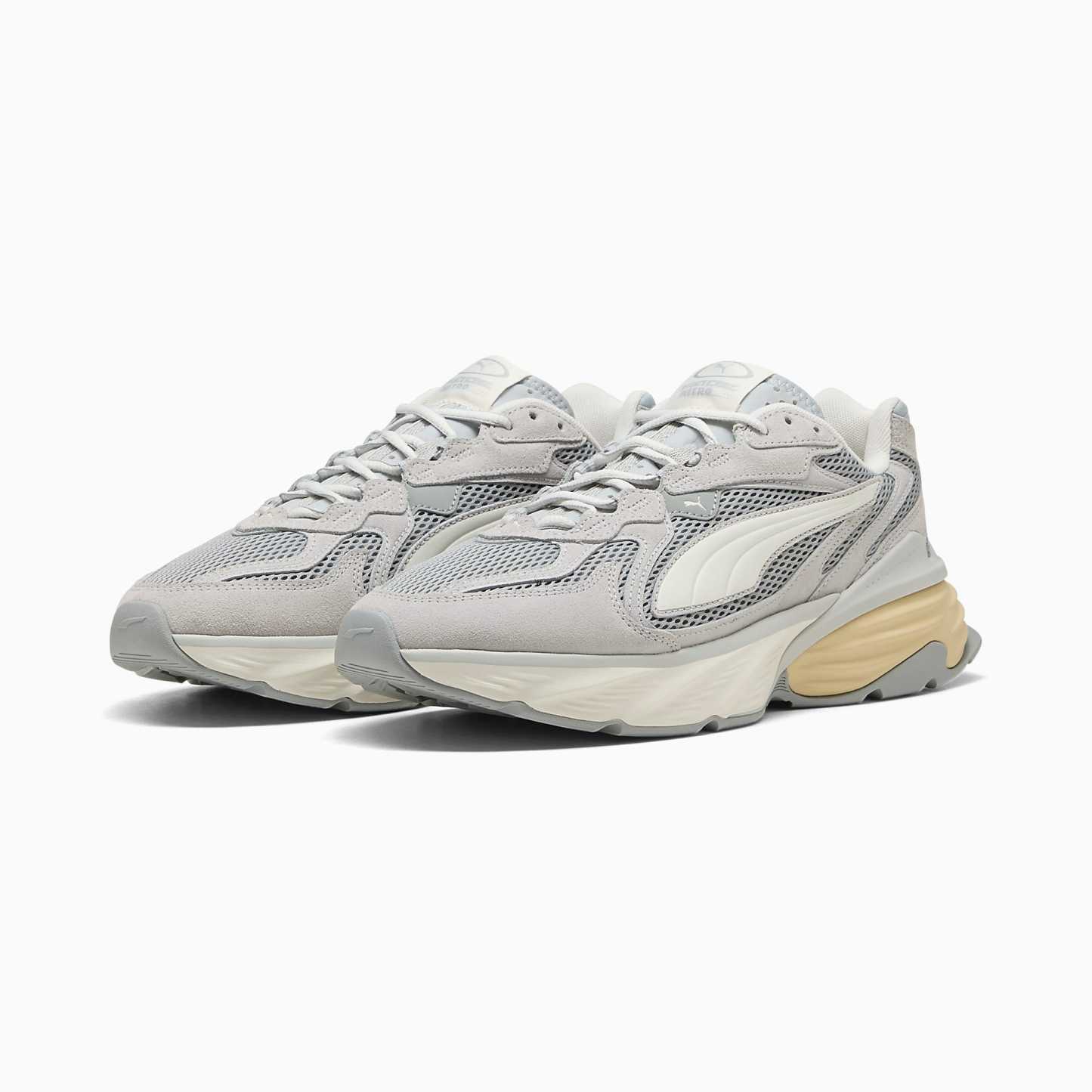 PUMA Fade UNISEX Ayakkabı - Cool Light Gray-Warm White - 406202_05 - Görsel 4