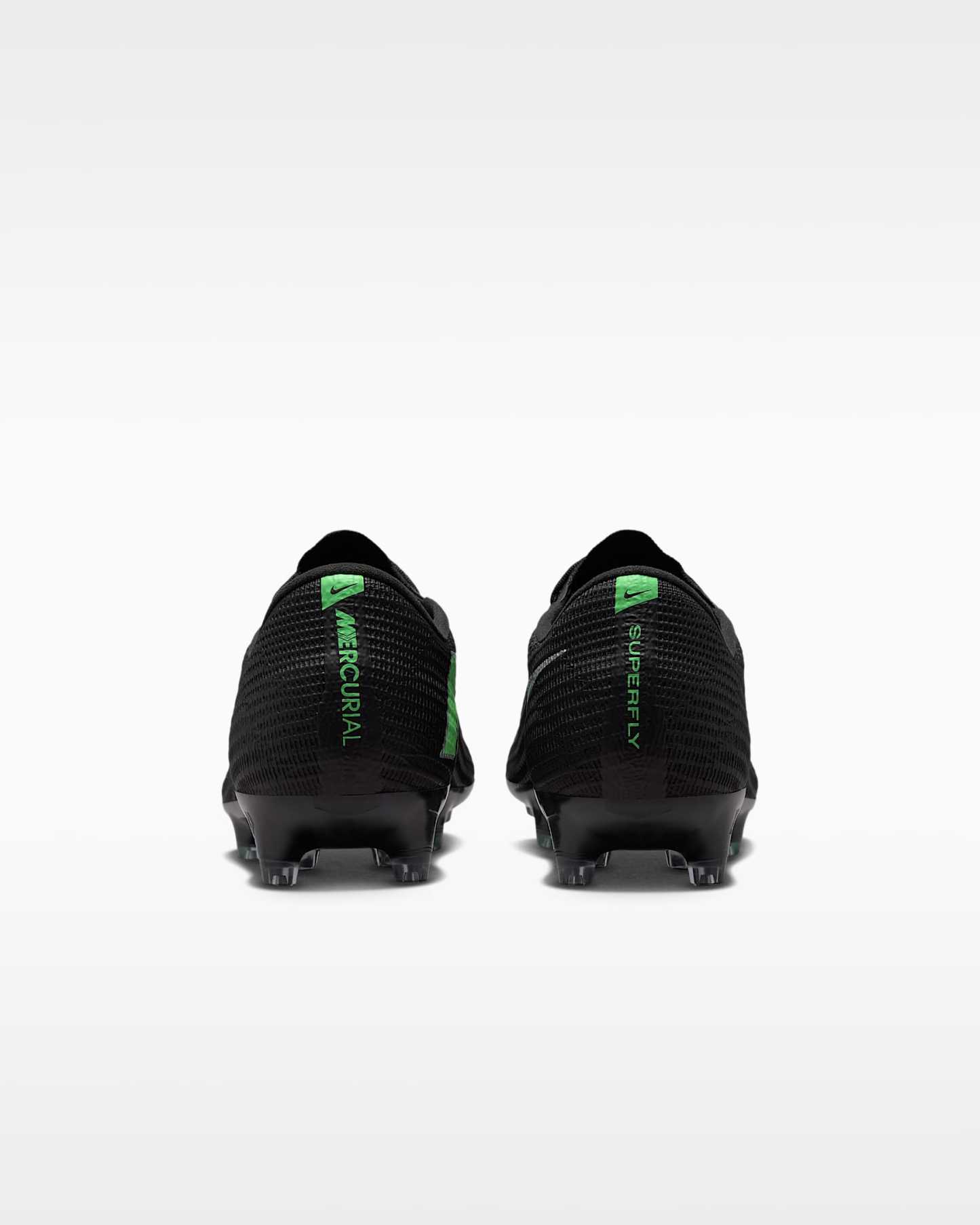 Nike Mercurial Superfly 11 Elite Düşük Bilekli Suni Çim Kramponu - Siyah/Siyah/Illusion Green