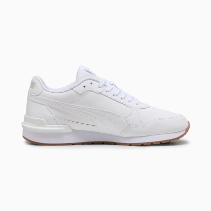 ST Runner v4 UNISEX Ayakkabı - PUMA White-Glacial Gray-Gum - 399068_13 - Görsel 5