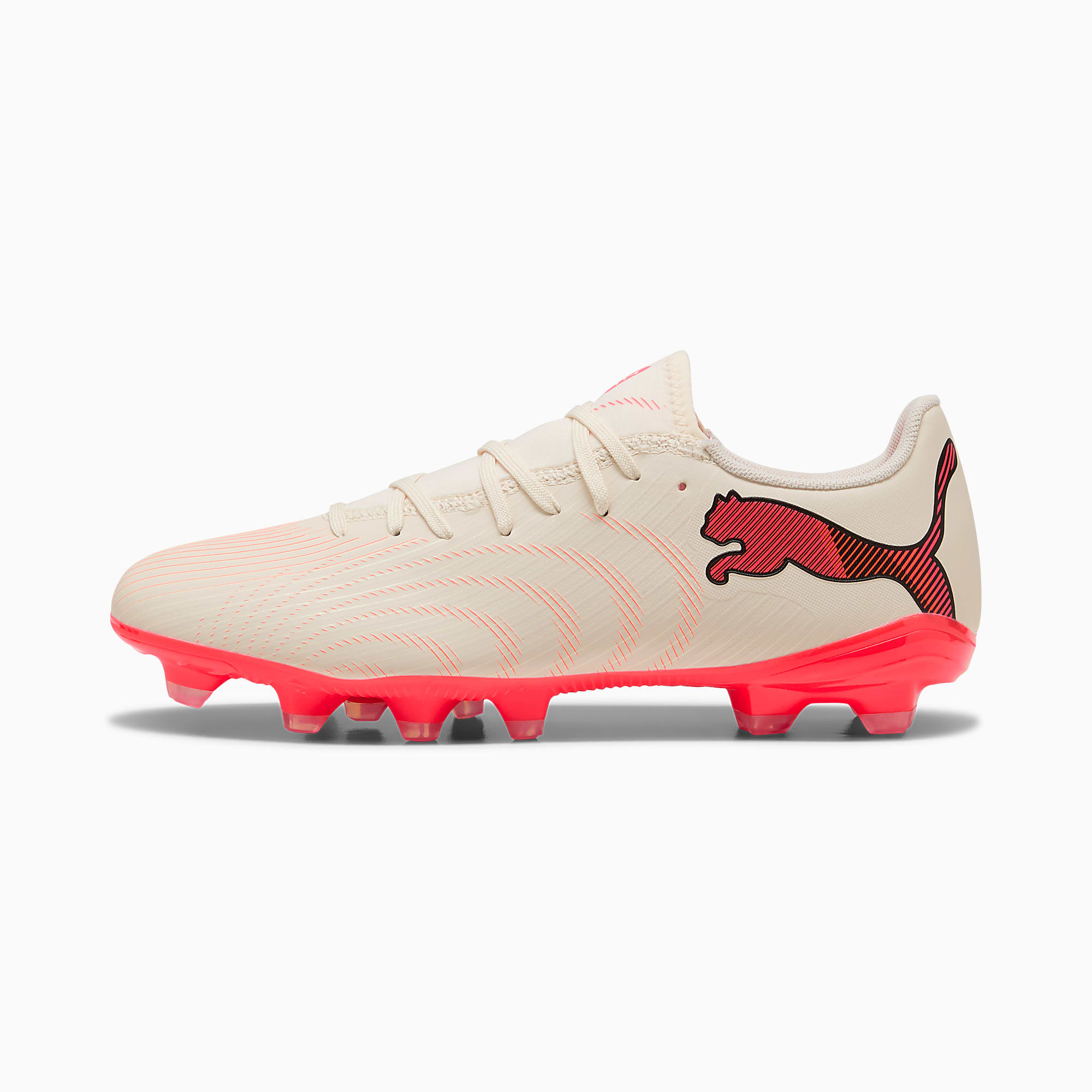 FUTURE 9 PLAY FG/AG UNISEX Krampon - Sugared Almond-PUMA White-Ultra Red-PUMA Black - 109170_01 - Görsel 1